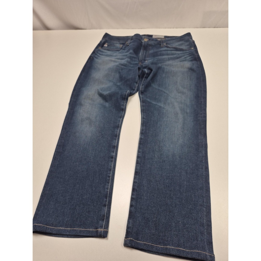 AG Adriano Goldschmied Everett Jeans Mens 36x28 Blue Slim Straight Stretch